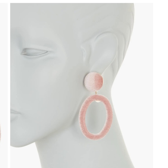 Tasha Velvet Oval Drop Earrings - Picture 2 of 7